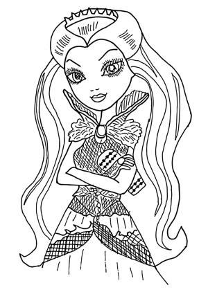 Ever After High Lizzie Hearts Coloring Pages