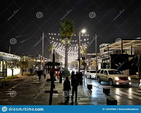 La Mer Beach Resort and Outdoor Shopping Area at Night, a New District ...