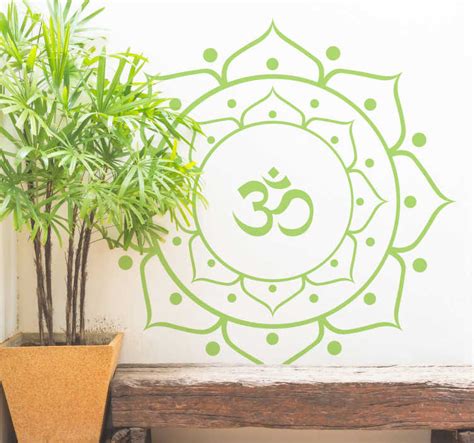 Muursticker Mandala Yoga Bloem Tenstickers