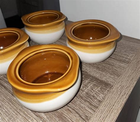 Rego China French Onion Soup Bowls With Side Handles Set Of Etsy