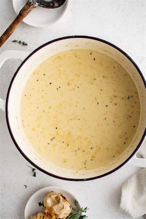 Roasted Garlic Soup The Salty Marshmallow