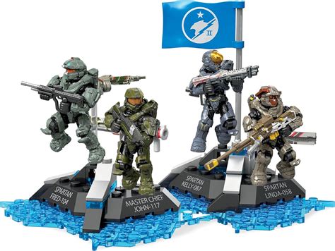 Mega Construx Halo Ultimate Blue Team Building Set Mx