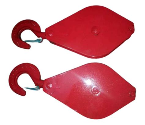 Inch Mild Steel Manual Red Wire Rope Pulley For Lifting Platform