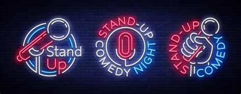 Stand Up Comedy Show Is A Collection Of Neon Signage Collection Of Neon