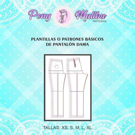 Patrones Basicos De Pantal N Dama Pony Malibu