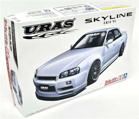 AOSHIMA 1 24 NISSAN Skyline ER34 Type R 01 URAS Build Yourself Model