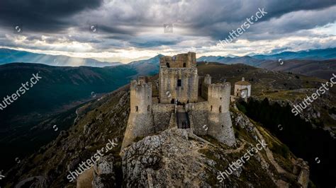 Drone View Castle Rocca Calascio Italy Editorial Stock Photo - Stock Image | Shutterstock