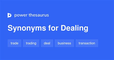 DEALING Synonyms: 781 Similar Words & Phrases