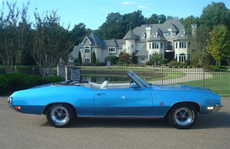 1972 BUICK GS 455 CONVERTIBLE 1 OF 76 STRATOMIST BLUE For Sale Photos