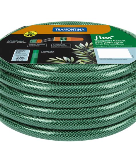 Mangueira Flex Tramontina Verde Em Pvc Camadas M Engate