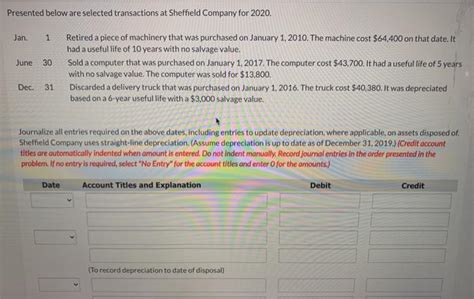 Solved Presented Below Are Selected Transactions At Chegg