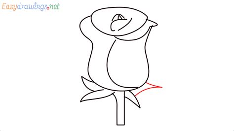 draw rose emoji step  step  easy phase