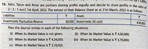 Cbse Q Solution Of Change In Profit Sharing Ratio Ts Grewal Class