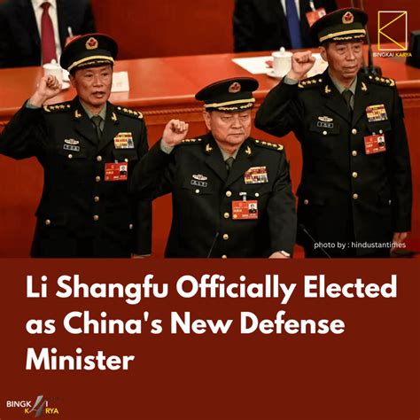 Li Shangfu Officially Elected As China S New Defense Minister