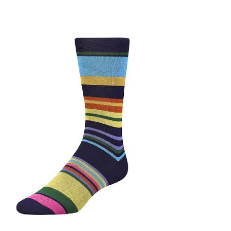 Wholesale Crew Custom Socks Mens Cotton Stripes Socks Custom Socks