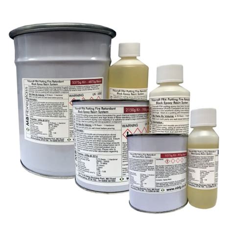 Polycraft Fr4 Potting Fire Retardant Black Epoxy Resin System Uk