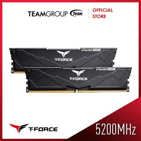 Jual Teamgroup Memory Vulcan Tforce 2x16GB PC 5200Mhz DDR5 Black