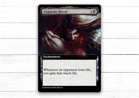 Exquisite Blood BT Style Custom MtG Proxy Card You Collect