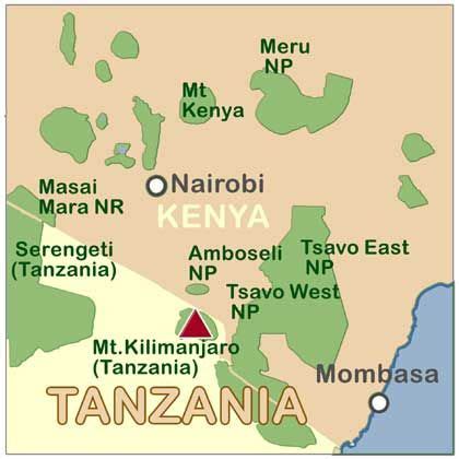 Tanzania’s Mount Kilimanjaro: Maps, Routes, Facts and Photos ...