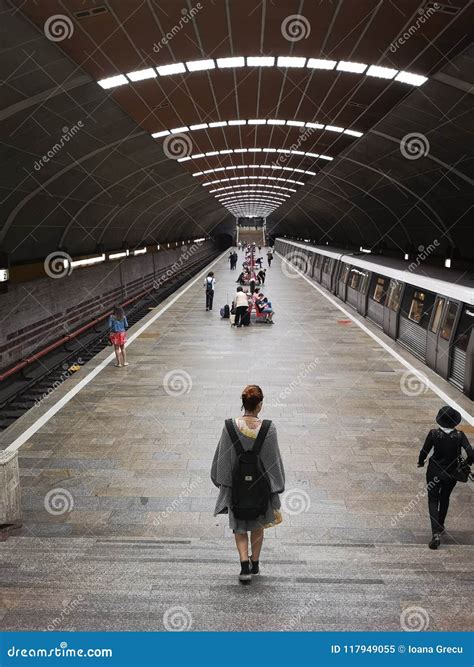 People in Titan Subway Station, Bucharest Editorial Image - Image of