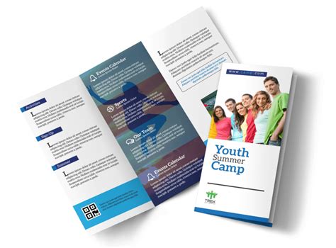 Youth Church Camp Tri Fold Brochure Template