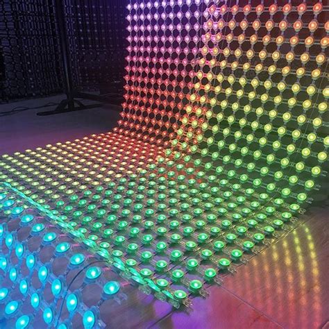 P Led Pixel Mesh Led Display Screen Led Curtain Mesh Screen