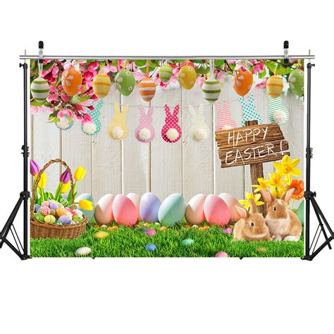 Wolada X Ft Easter Backdrop Easter Spring Backdrop Easter Bunny