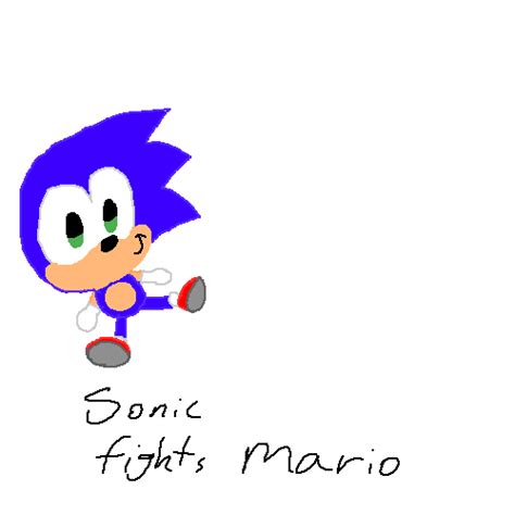 Pixilart - Sonic fights mario by DkAjOgx4V4vVANC