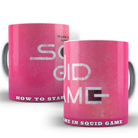 Caneca Round Squid Game X Cara Round Personalizada Ref