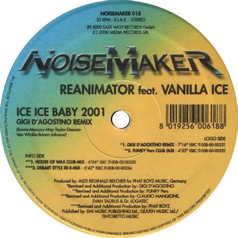 ReAnimator & Vanilla Ice - Ice Ice Baby 2001 (Gigi D'Agostino Remix ...