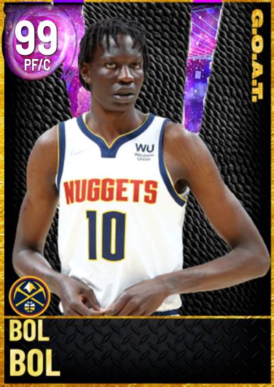 NBA 2K22 2KDB Custom Card Bol Bol Goat