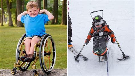 6 Year Old Paralyzed Cancer Survivor Uses Wheelchair Skis To Rule The