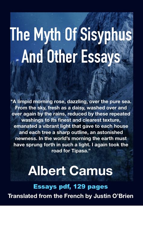 Albert Camus, The Myth Of Sisyphus And Other Essays | Essay, Myths ...