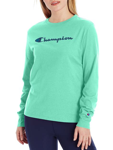 Champion - Champion Women's Classic Long Sleeve Tee - Walmart.com ...