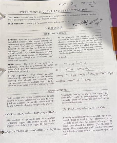 Theoretical Yield of CuO?percent Yield CuO? moles of | Chegg.com