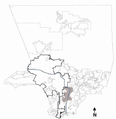 Los Angeles County Map With City Boundaries