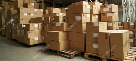 Catron boxes in warehouse — Stock Photo © kalinovsky #1051092