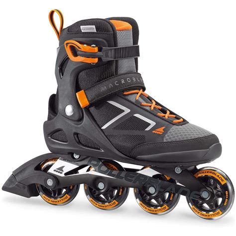 Rollerblade Macroblade 80 Mens Adult Performance Inline Skates Orange