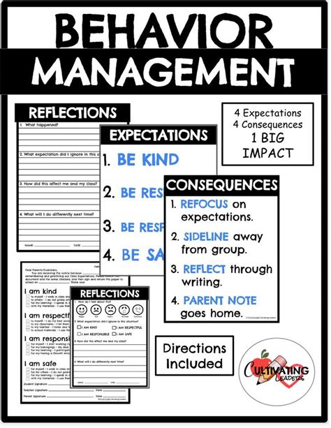 Back To School Behavior Management Kit Behavior Management