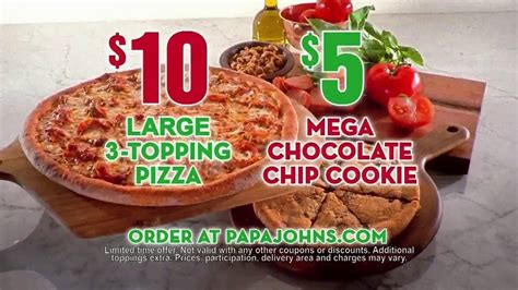 Papa Johns Mega Chocolate Chip Cookie Tv Spot Ispottv