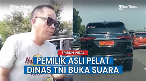 Pemilik Asli Fortuner Pelat Dinas TNI Buka Suara Pengemudi Arogan