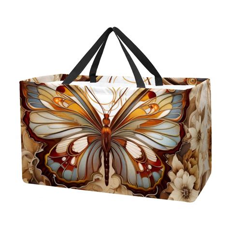 Butterfly Premium Oxford Cloth Shopping Bags Reusable Foldable And