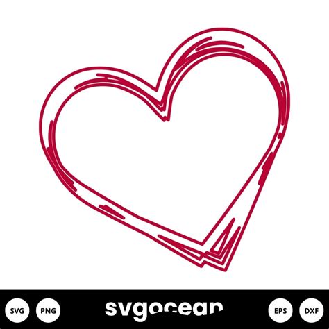 Heart Outline SVG vector for instant download - Svg Ocean — svgocean