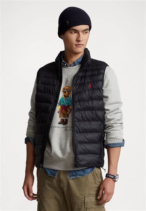 Polo Ralph Lauren The Packable Gilet Veste Sans Manches Black Noir Zalando Fr