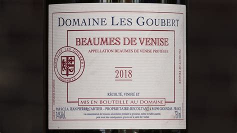 Beaumes De Venise Rot Von Domaine Les Goubert YouTube