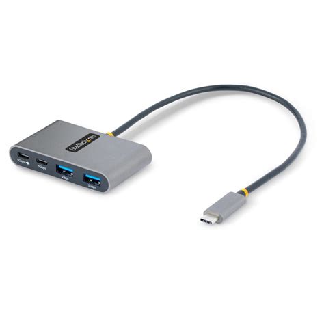 USBハブ Type C接続 100W USB PDパススルー USB 3 2 Gen 1 5Gbps 2x USB A 2x USB C