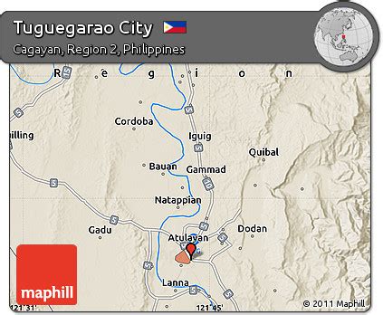 Free Shaded Relief Map of Tuguegarao City