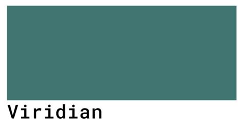 Viridian Color Codes - colorcodes.io