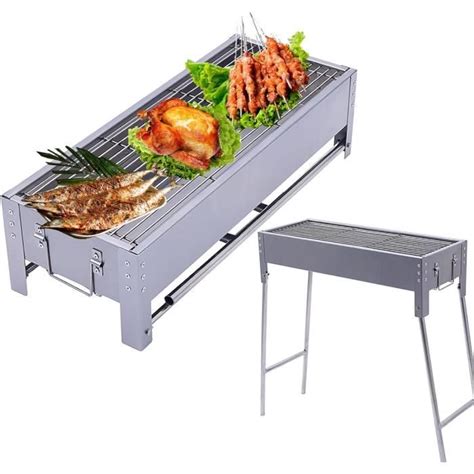 Barbecue Portable Petit Barbecue Charbon De Table Pliable Barbecue En