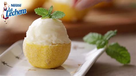 🍋 Limón Helado De Leche Condensada Postres La Lechera Youtube